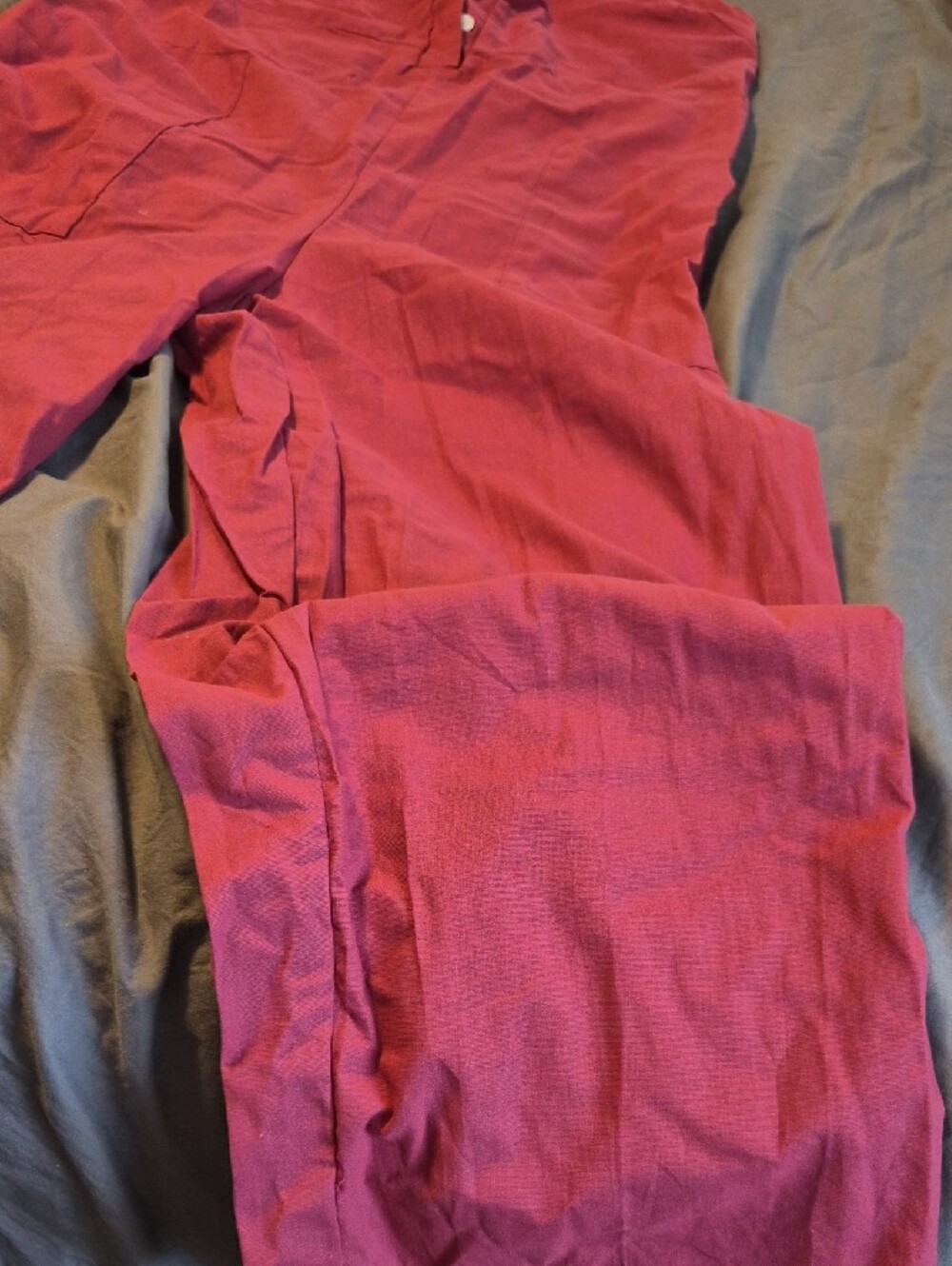 Womens Sleeveless Raspberry Wide-Leg Jumpsuit - Picture 4 of 6